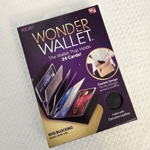 Wonder Wallet 24 Card Slot Holder Bifold RFID Blocking Slim Fit Travel